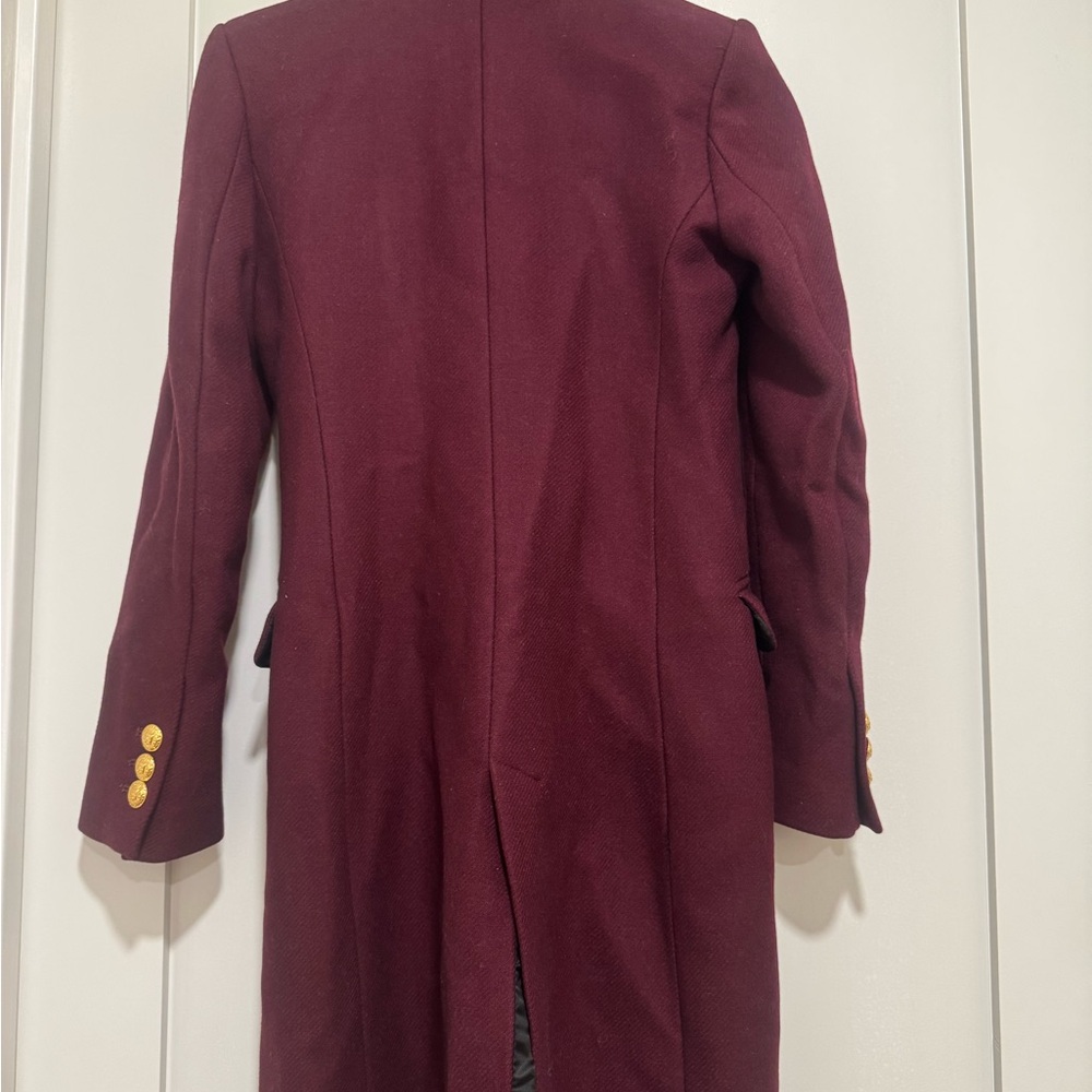 Zara Burgundy Wool with Gold Buttons - Picture 2 of 2